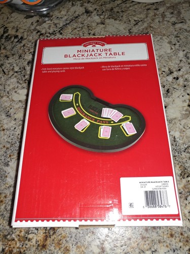 Mini black jack set - black,